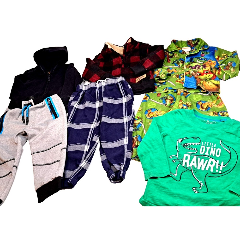 Baby Boy 2T Clothing Lot Winter Casual‎ Toddler Little Rebels TMNT Jumping Beans